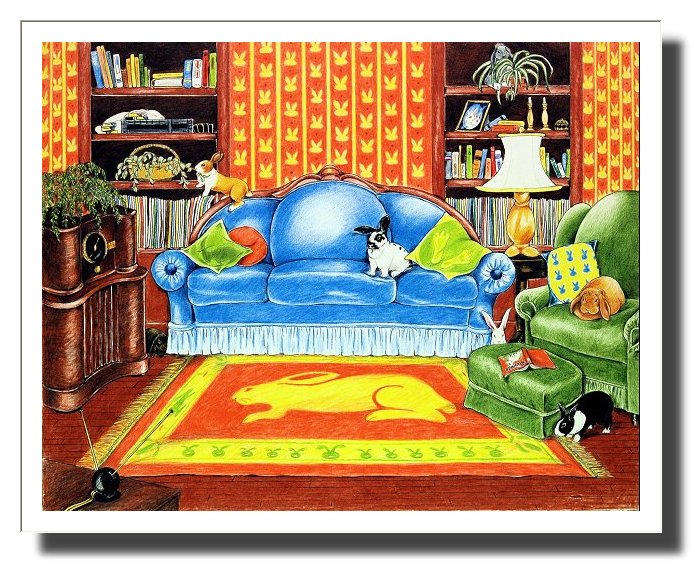 Bunnies In the House - Print Bunnies In the House - Print