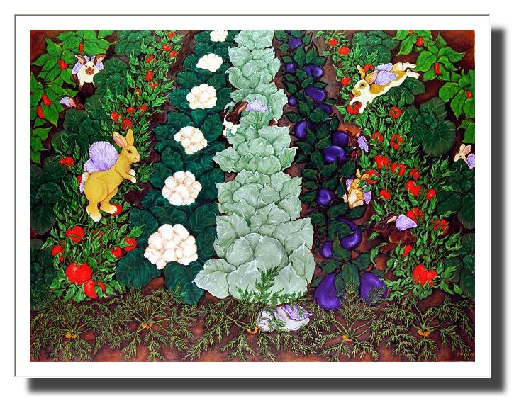 Faerie Bunnies - Print